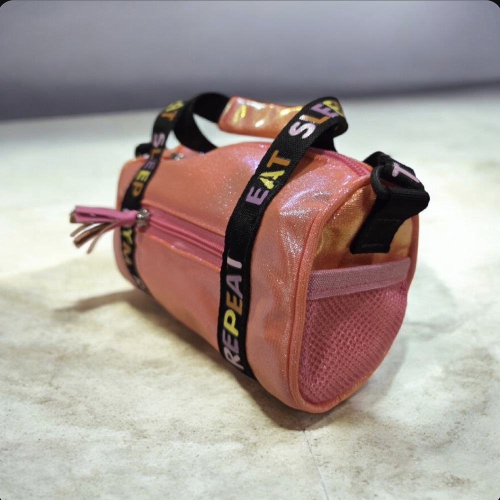 6" American Girl Doll EAT SLEEP REPEAT GYM BAG from Lila GYM GEAR - Picture 3 of 7